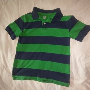 Cherokee Polo Stripped Uniform Shirt Size 5 /6 Boys